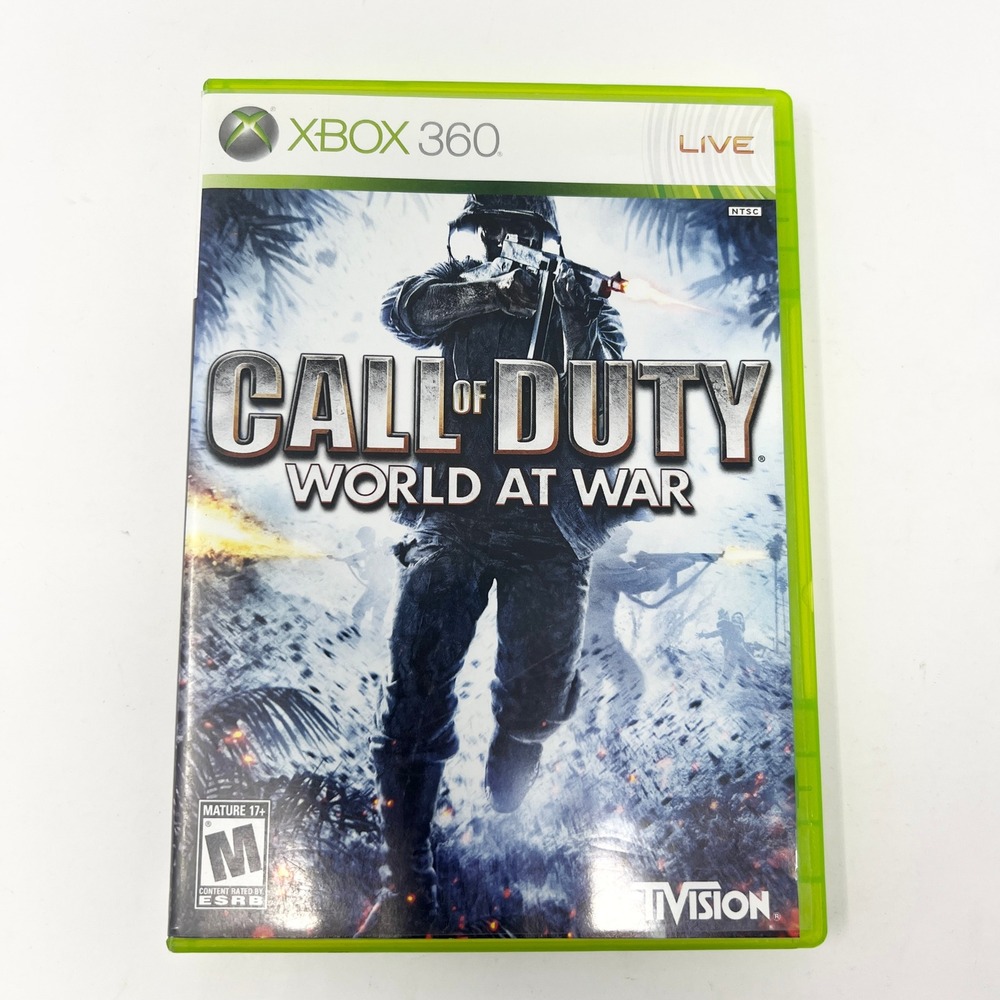 Call of Duty World at War Xbox 360 Activision WWII FPS Video Game